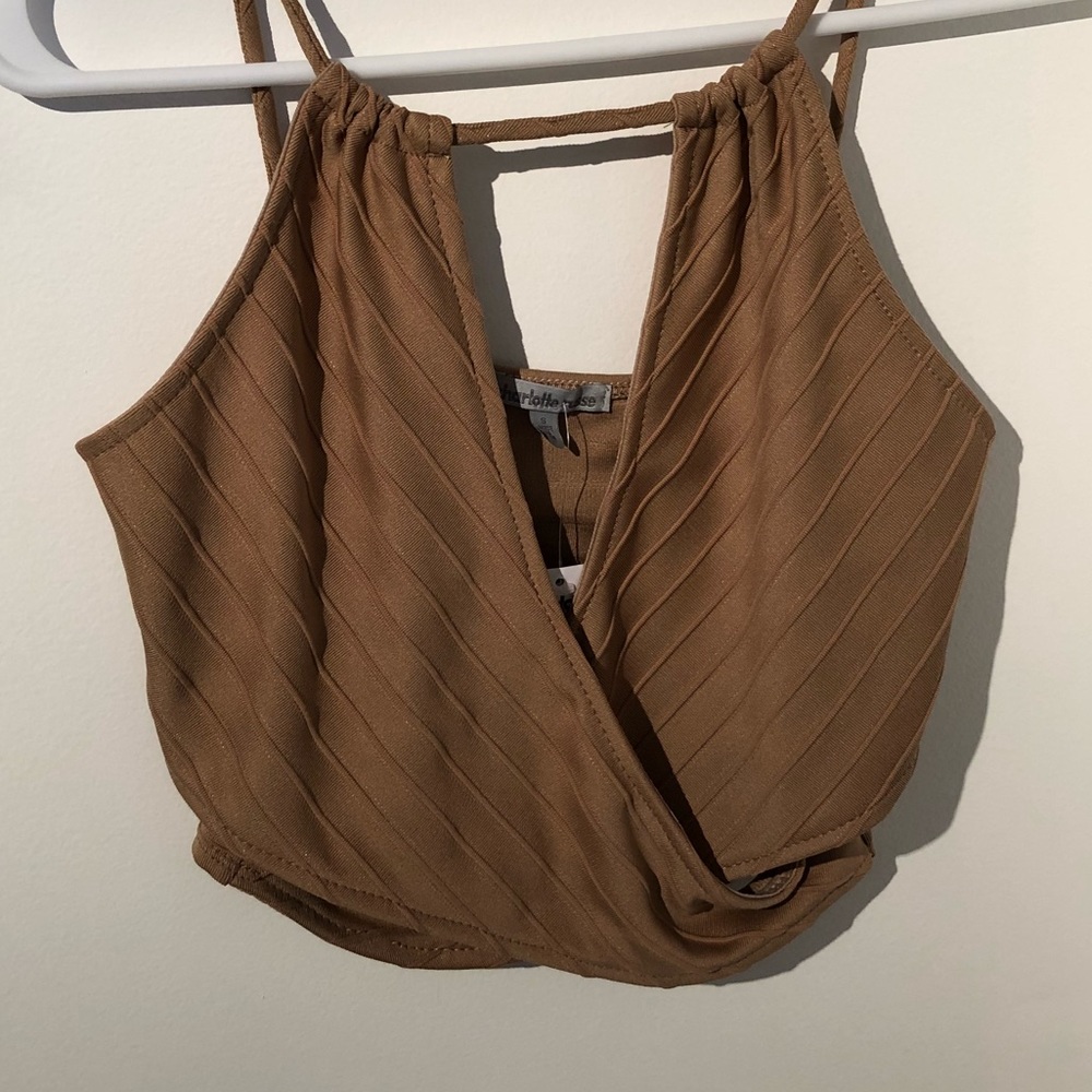 Tan crop top